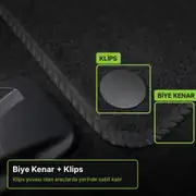 VelurPro Ford Focus Hatchback 2014-2018 Araca Özel Halı Paspas Araba Halısı Oto Paspas - 3